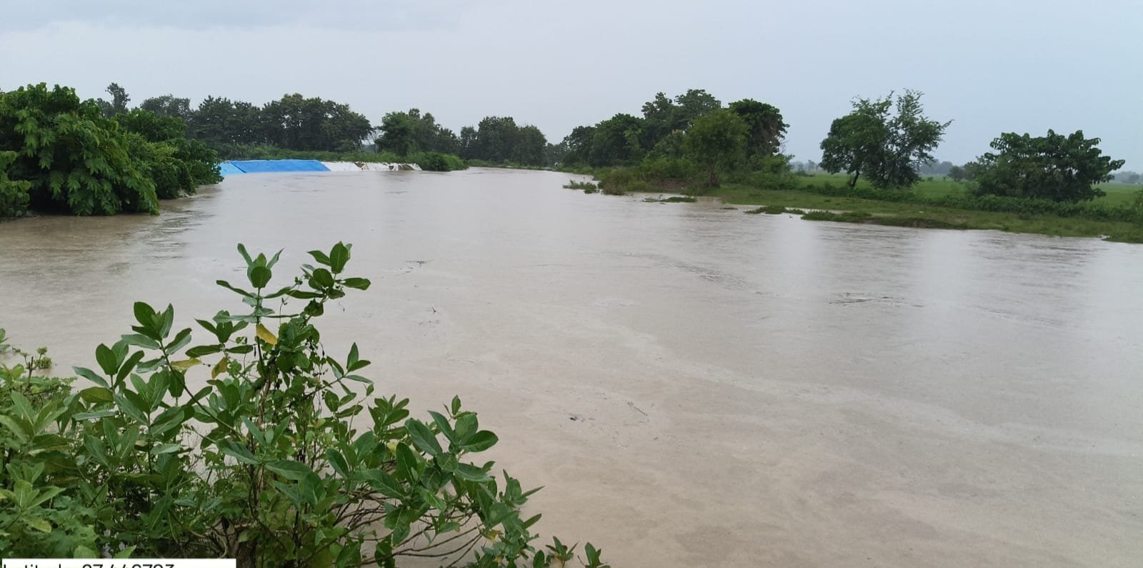 महाव नाले ने तोड़ा अब तक का रिकॉर्ड, 13.40 फीट पर पहुंचा जलस्तर