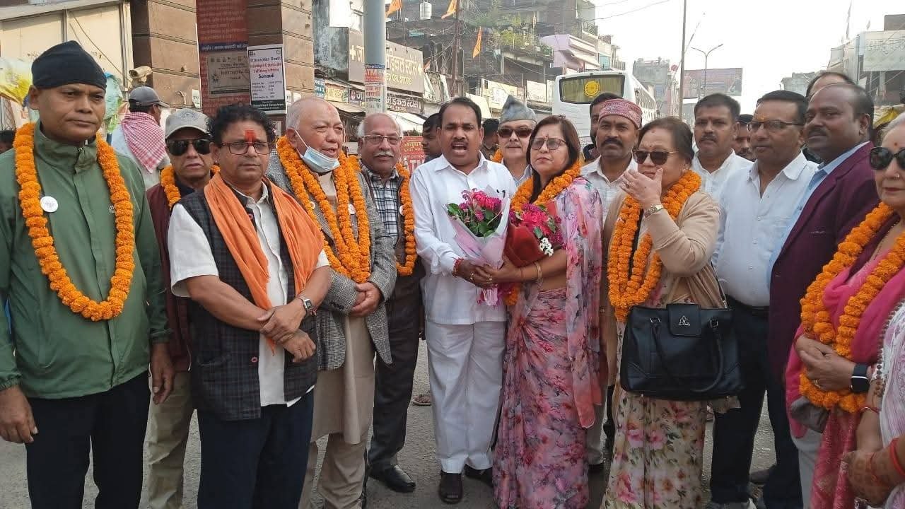 विश्व हिंदू महासंघ की अंतरराष्ट्रीय अध्यक्ष अस्मिता भंडारी का नौतनवा में हुआ भव्य स्वागत