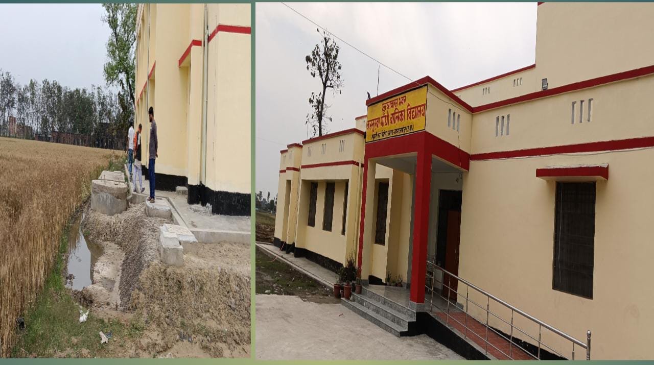 छात्रावास की टंकी से रिसाव बना आफत, गंदे पानी से खेतों में तबाही