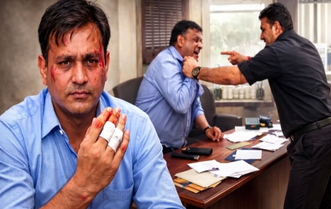 विकास भवन में बवाल: बर्खास्त कर्मी ने उपायुक्त पर किया हमला,पिस्टल से फैली दहशत