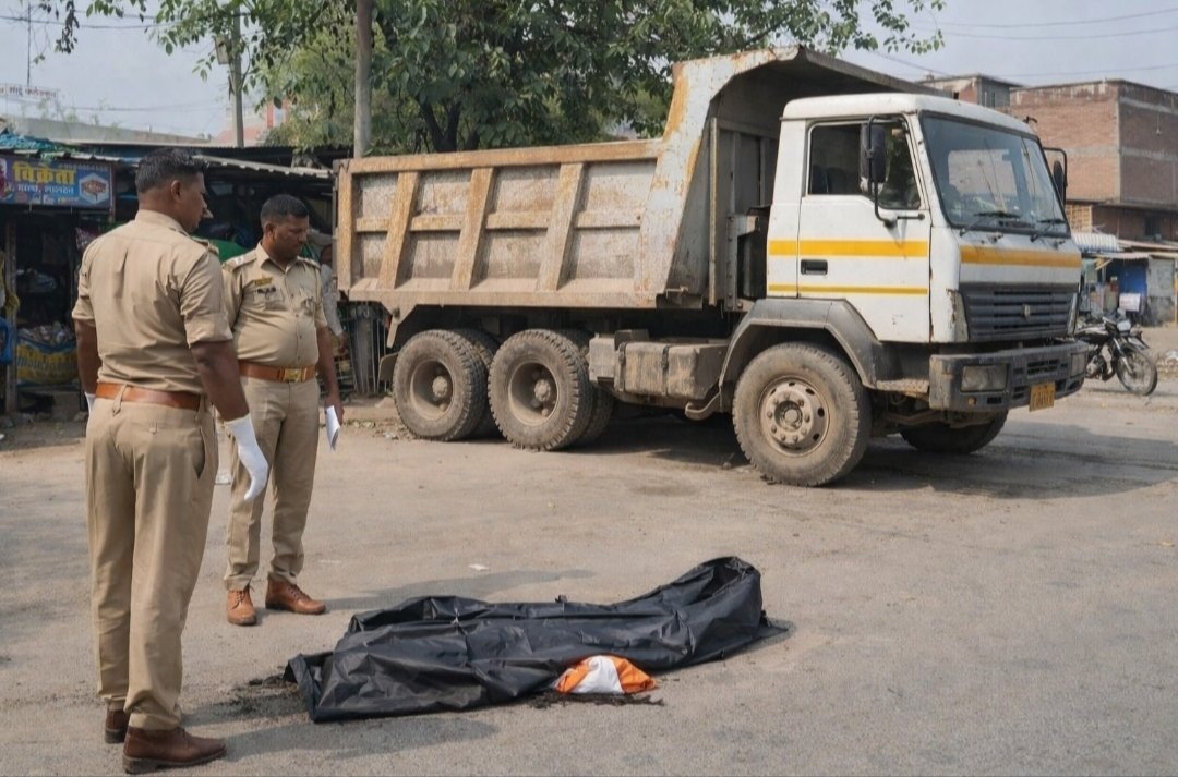 पुरैना में तेज रफ्तार डंपर का कहर: खरीदारी कर लौट रहे युवक को कुचला, मौके पर मौत