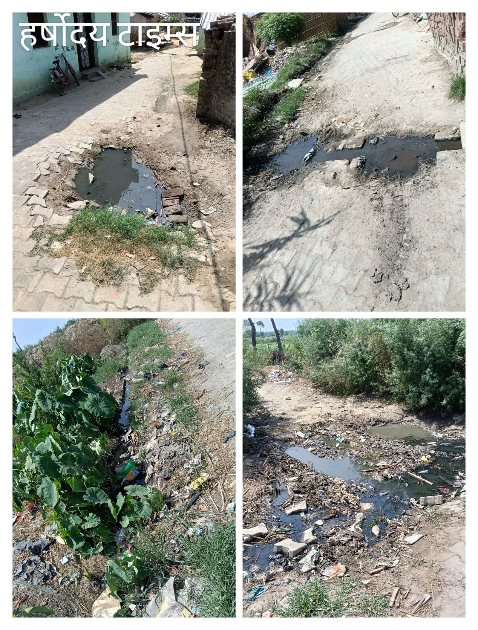 सिसवा विकास खंड के चैनपुर गांव में नाली व आरसीसी निर्माण में भ्रष्टाचार का आरोप, ग्रामीणों ने की जांच की मांग