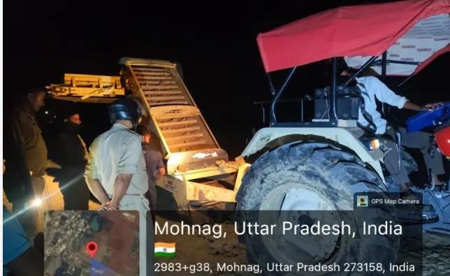 अवैध खनन पर प्रशासन का शिकंजा, पनियरा में तीन वाहन सीज