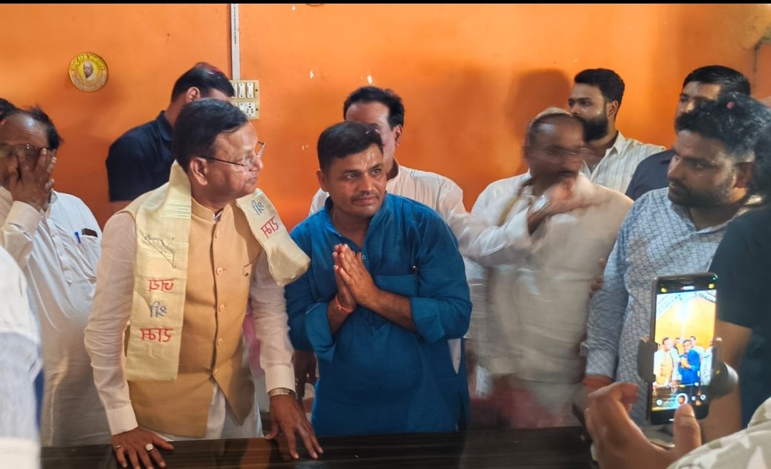 भाजपा प्रदेश अध्यक्ष पंकज चौधरी का धानी में भव्य स्वागत, नगर पंचायत बनाने की उठी मांग