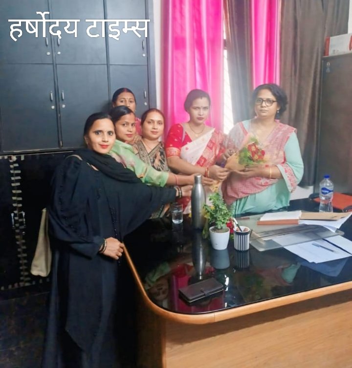 नव नियुक्त डीपीओ से आंगनबाड़ी संघ की शिष्टाचार भेंट, समस्याओं से कराया अवगत