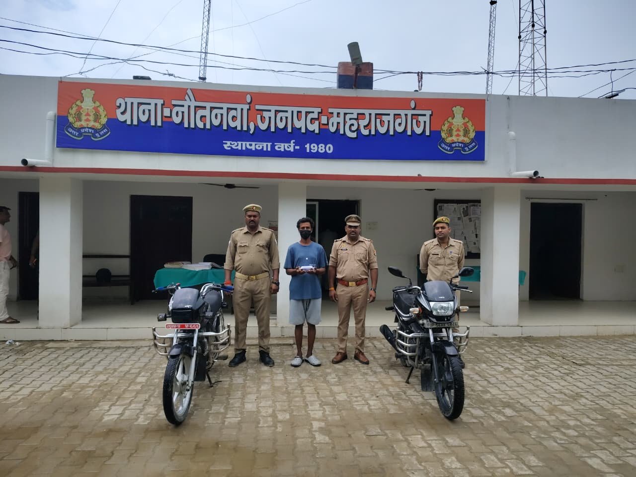 41 मुकदमों वाला अंतरजनपदीय वाहन चोर गिरफ्तार, दो चोरी की बाइक बरामद