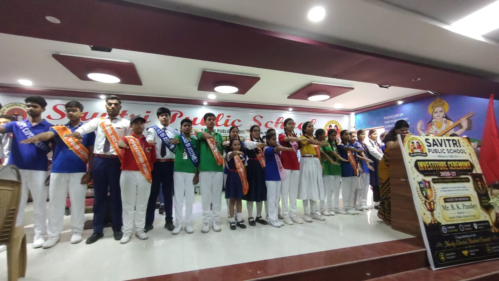 सावित्री पब्लिक स्कूल में छात्र परिषद का गठन, आराध्या बनीं स्कूल प्रेसिडेंट, सत्यम को मिली उपाध्यक्ष की जिम्मेदारी
