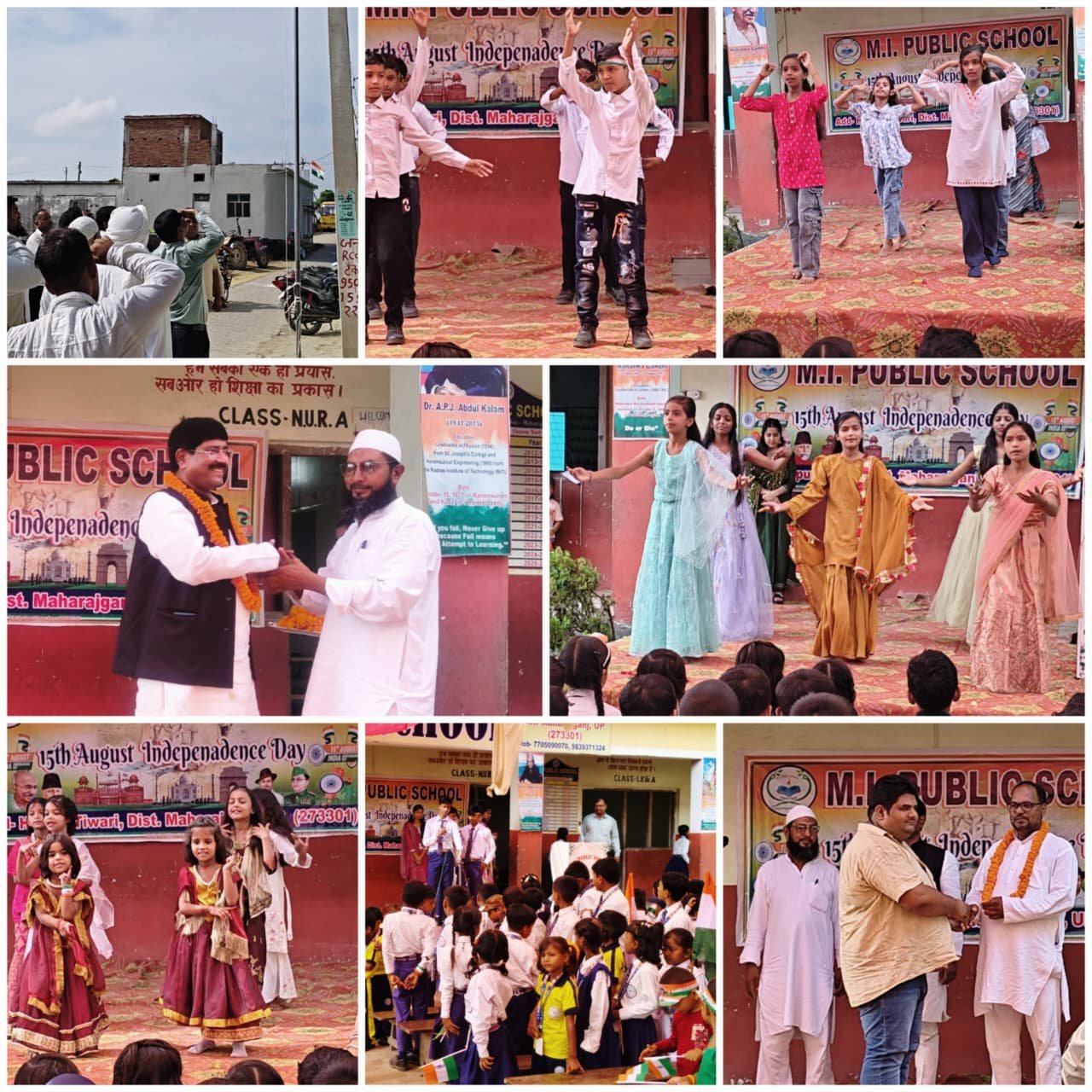 एम.आई. पब्लिक स्कूल में धूमधाम से मना स्वतंत्रता दिवस, बच्चों ने प्रस्तुत किए देशभक्ति कार्यक्रम