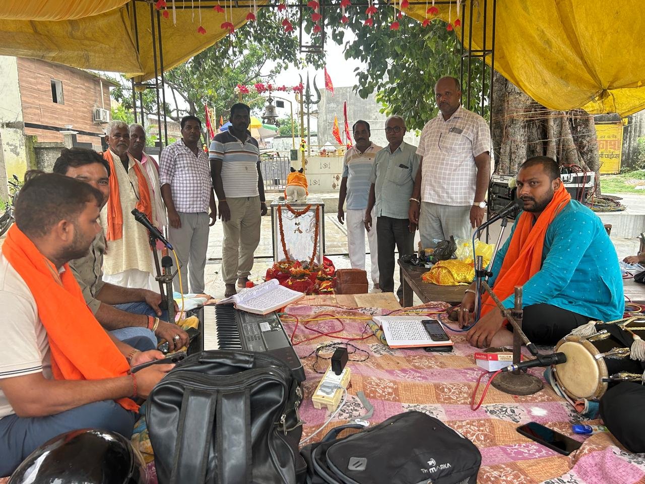 झारखंडी शिव मंदिर में अखंड रामायण पाठ से भक्तिमय हुआ माहौल